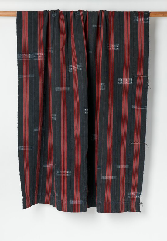Antique and Vintage Handmade Nigerian Striped Yoruba Textile	