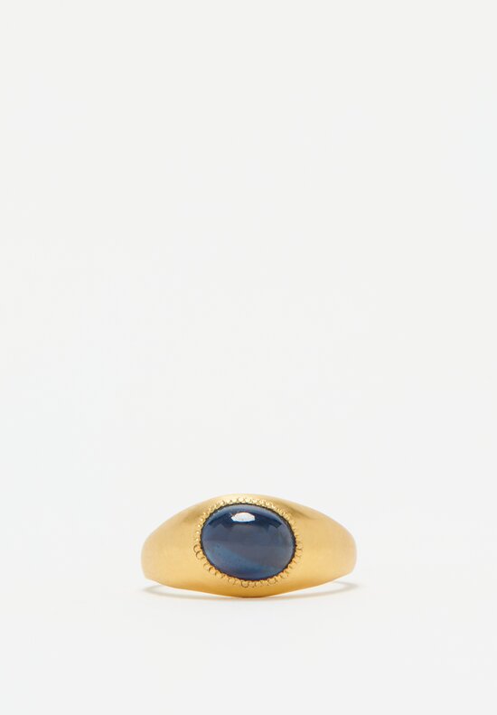 Prounis 22K, Blue Sapphire Roz Ring	