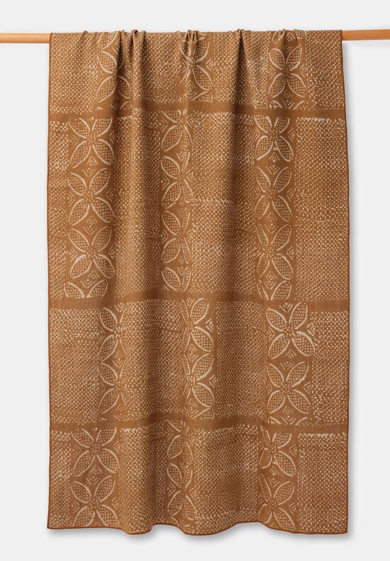 Maison de Vacances Wabi Sabi Linen Throw in Savane Brown