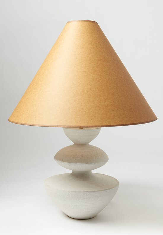 Danny Kaplan Wide Janus Ceramic Lamp White	