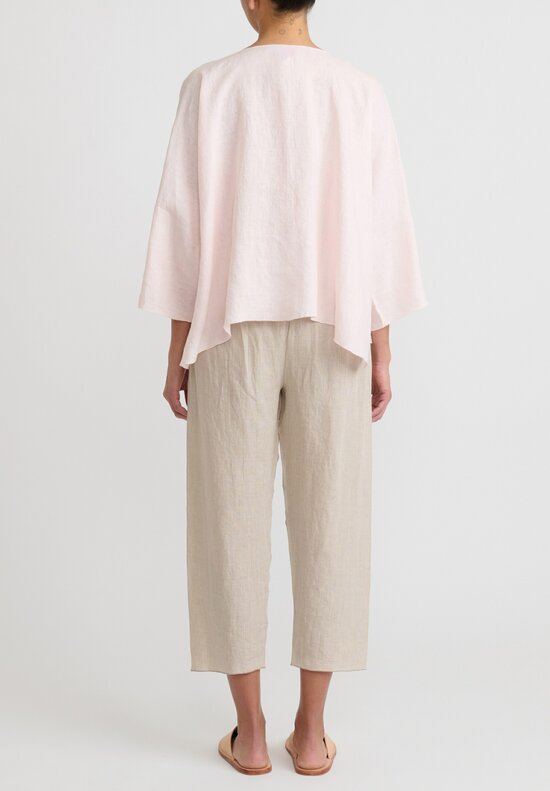 Shi Linen Cropped Pants in Natural 