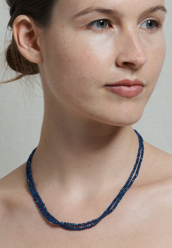 Denise Betesh Double Strand Blue Sapphire Necklace	