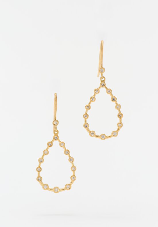 Yasuko Azuma 18k, Tear Drop Diamond Earrings