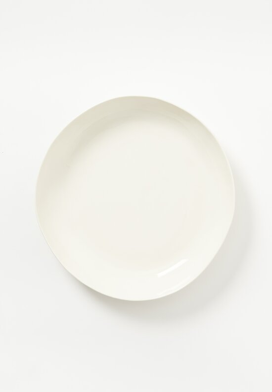 Bertozzi Handmade Porcelain Solid Shallow Serving Bowl Senza Decoro	