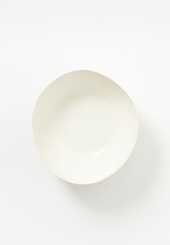 Bertozzi Handmade Porcelain Solid Painted Large Bowl Senza Decoro	