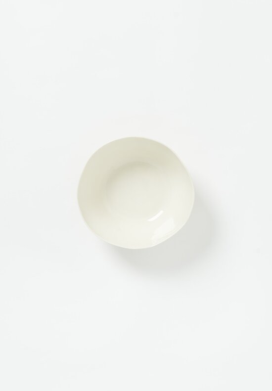 Bertozzi Handmade Porcelain Solid Painted Medium Bowl Senza Decoro	