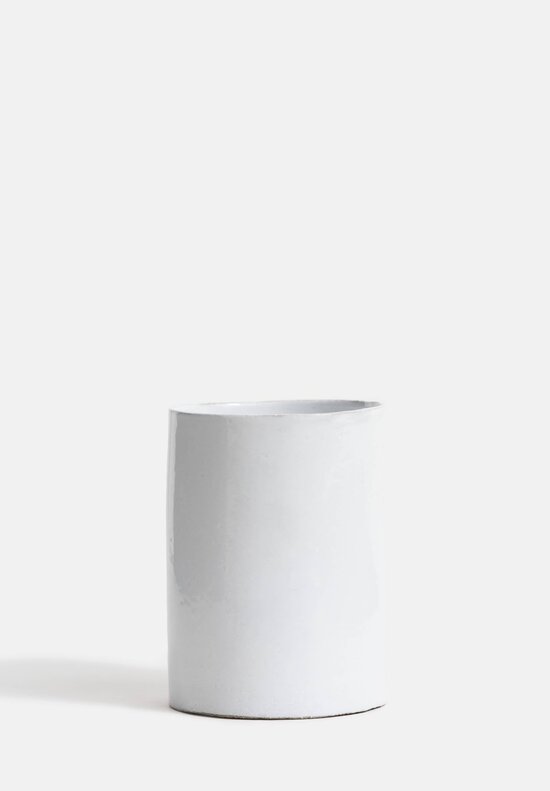 Astier de Villatte Rien Small Tube Vase in White