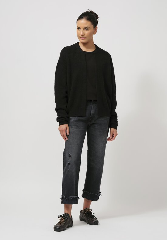 Frenckenberger Cashmere Mini Bomber in Black