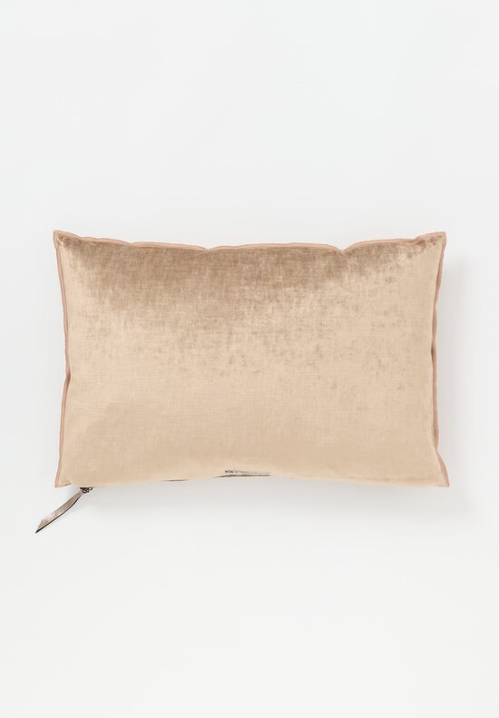 Maison de Vacances Royal Velvet Pillow in Terracotta Natural	