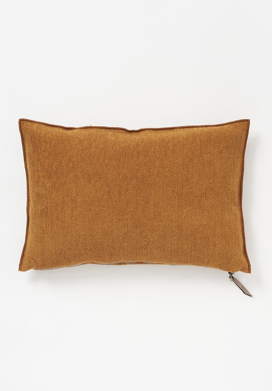Maison de Vacances Tufted Canvas Pillow Cuoio Brown	