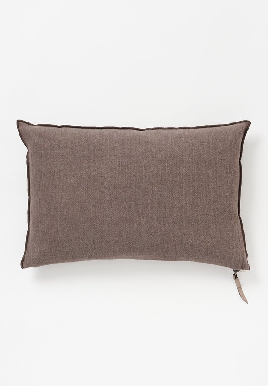 Maison de Vacances Washed Linen Crepon Pillow Ecorce	