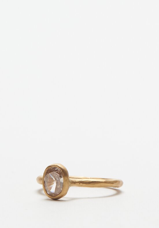 Margery Hirschey 22K, Rose Cut Champagne Diamond Ring	