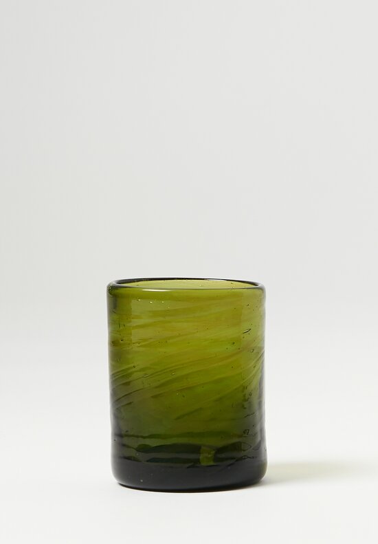 La Soufflerie Handblown Murano Moyen Glass in Olive Green	