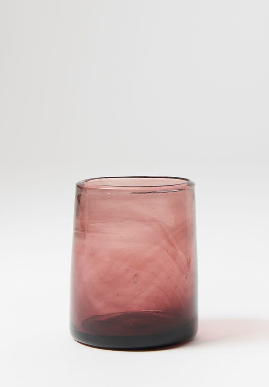 La Soufflerie Handblown Rodi Glass in Framboise Dark Pink	