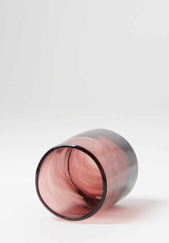 La Soufflerie Handblown Rodi Glass in Framboise Dark Pink	
