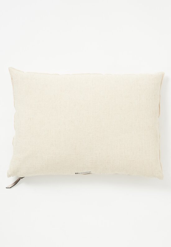 Maison de Vacances Large Washed Linen Crepon Pillow Fior di Latte	