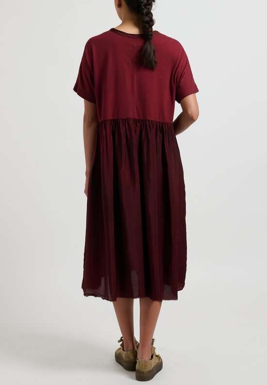 Uma Wang ''Dana'' Dress in Dark Red	
