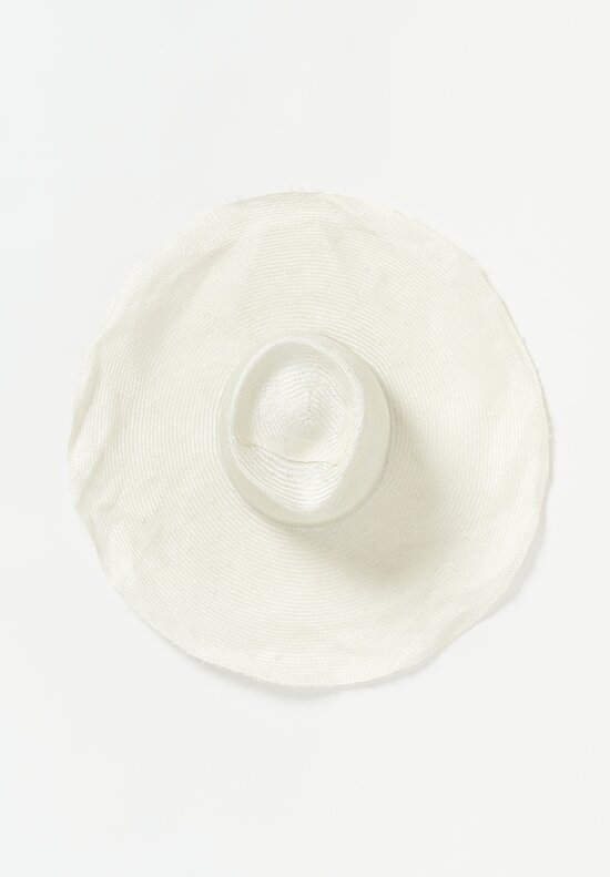 Reinhard Plank Nana Big Parasisol Straw Hat in White	