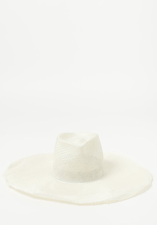 Reinhard Plank Nana Big Parasisol Straw Hat in White	