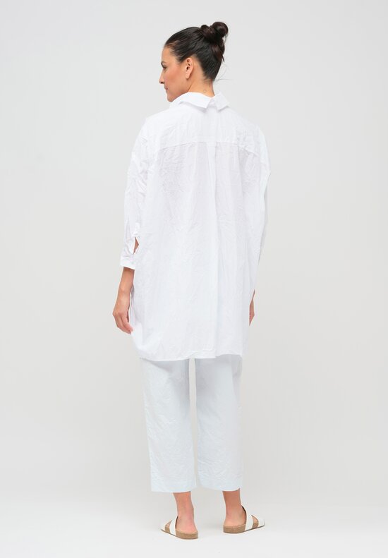 Daniela Gregis Washed Cotton More Shirt in Optical White	