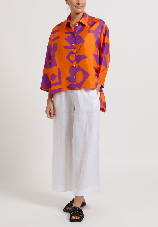 Rianna + Nina Silk Geometria Kathi Shirt	