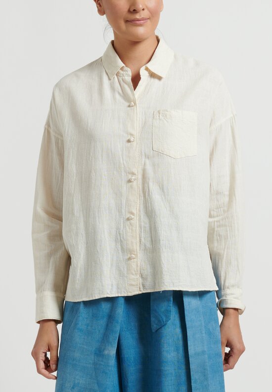 Angel Chang Original Button-Down in Natural	