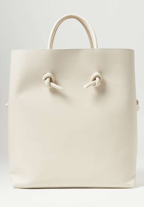 Marsell Leather Nodone Hand Bag Ivory	