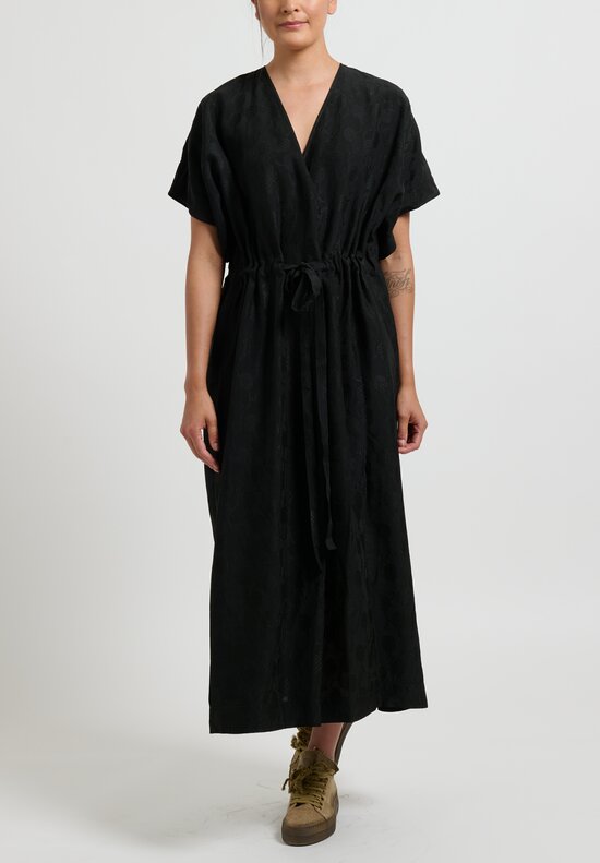 Uma Wang Drawstring Waist ''Acre'' Dress in Black	