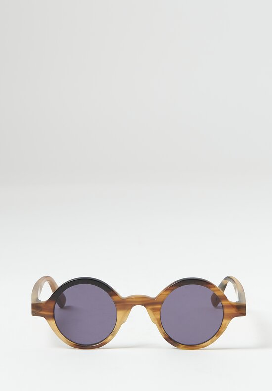Uma Wang + Rigards Natural Horn Sunglasses Dark Camo	
