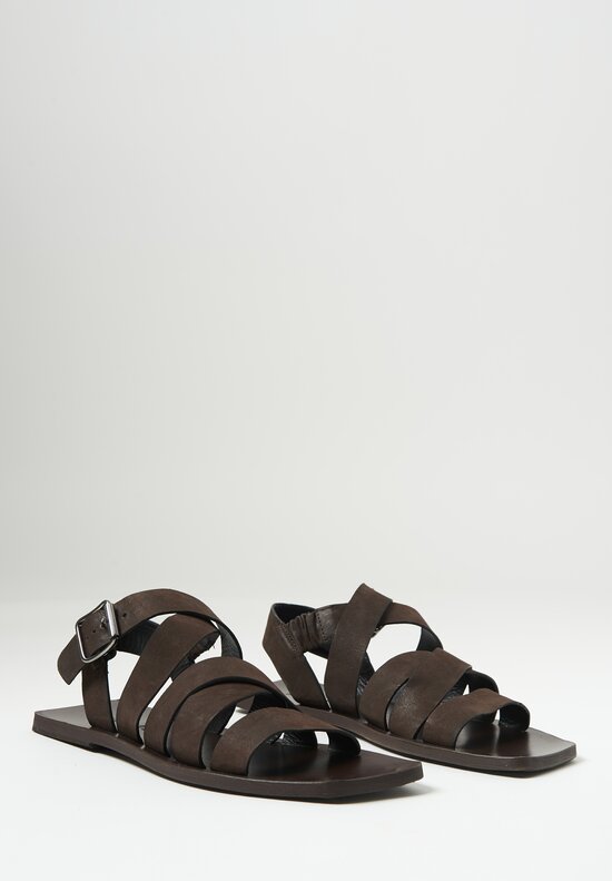 Rundholz Raisin Nubuck Leather Sandals	
