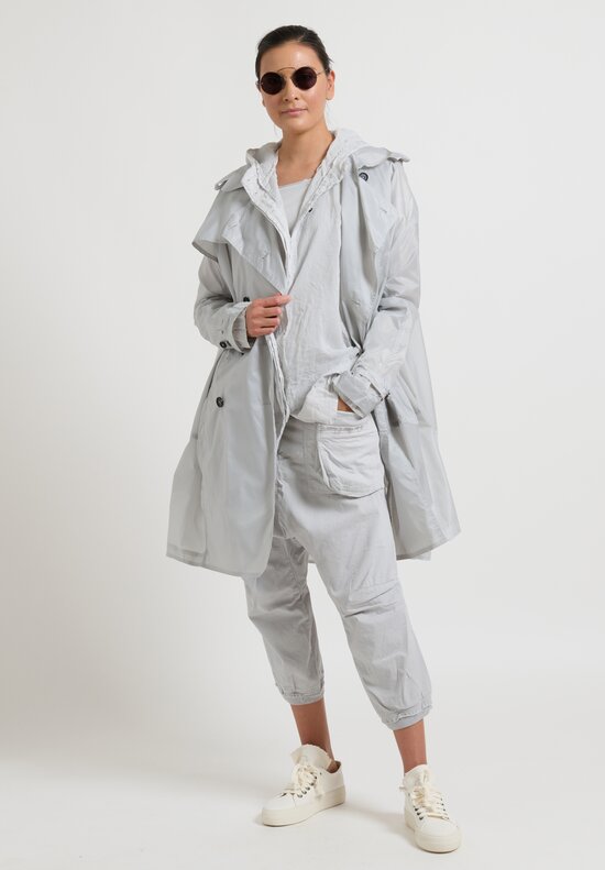 Rundholz Dip Oversized Crisp Cotton Jacket in Cloud Grey	