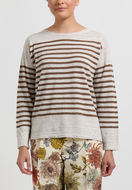 Zanini Breton Linen Knit Tee-Shirt	
