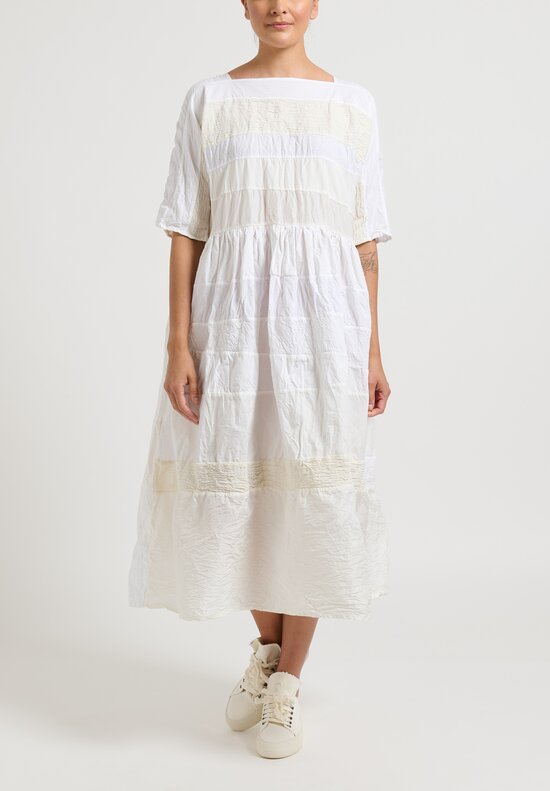 Daniela Gregis Molla Lavato Dress in Cotton, Silk and Linen	