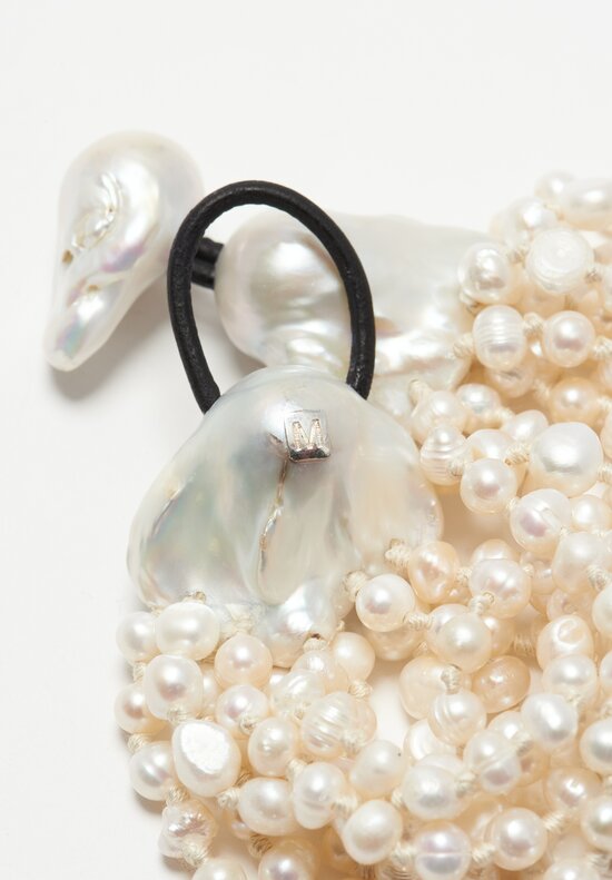 Monies 11-Strand Baroque & Freshwater Pearl Bracelet