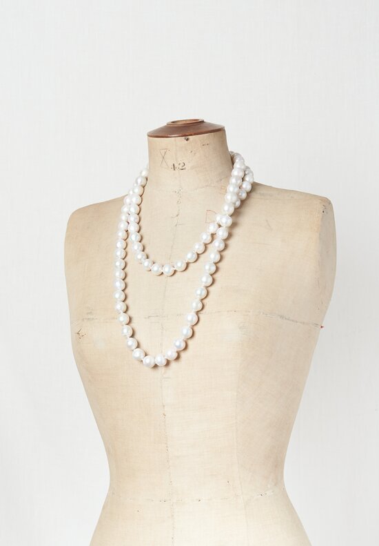 Monies Long Baroque Pearl Necklace	
