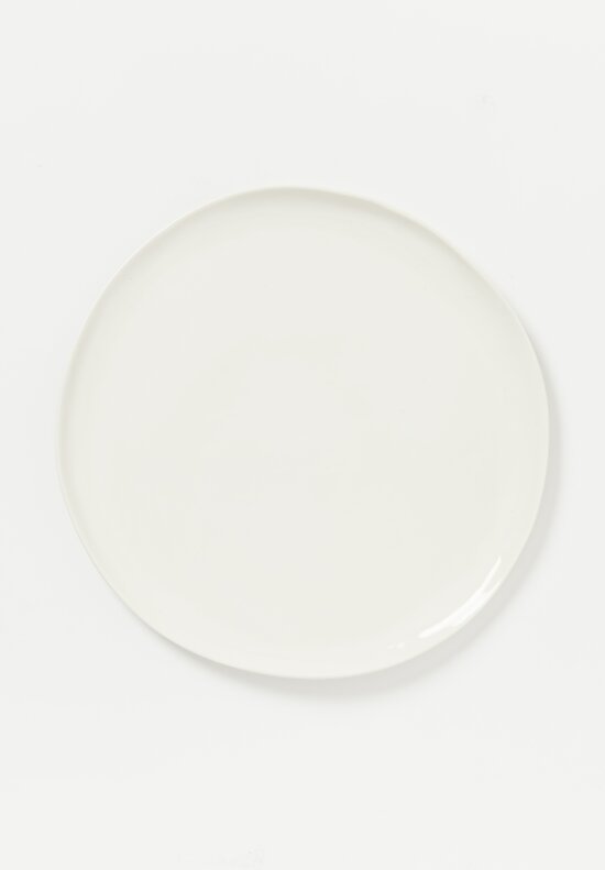 Stamperia Bertozzi Handmade Porcelain Solid Painted Dinner Plate Bianca 2	