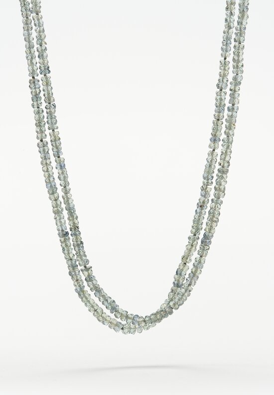 Denise Betesh Double Strand Green Sapphire Necklace	