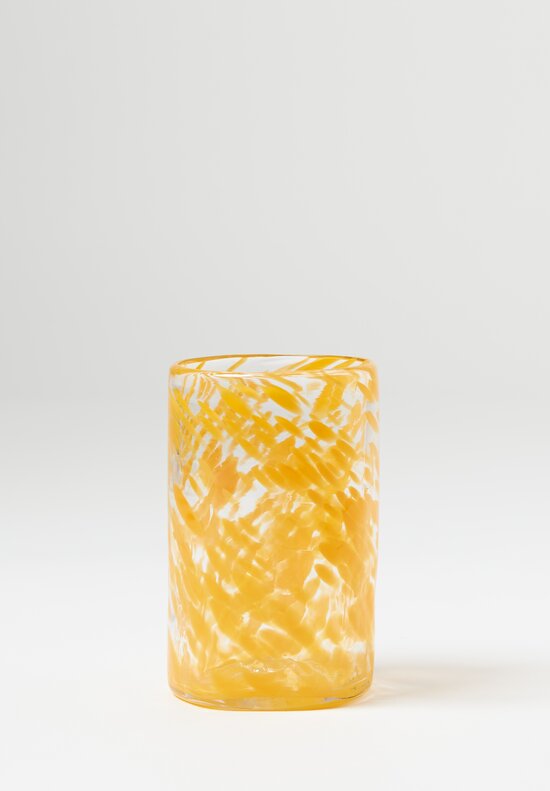 Studio Xaquixe Large Handblown Glass in Saffron	