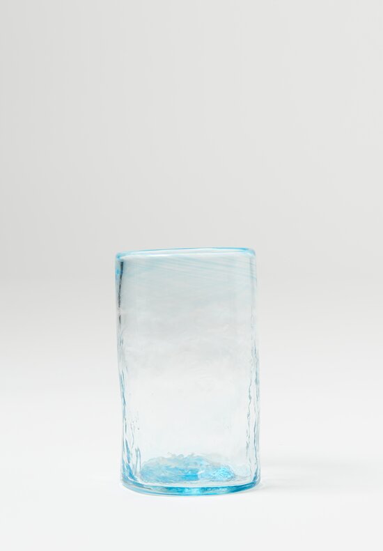 Studio Xaquixe Large Handblown Glass in Turquoise 	