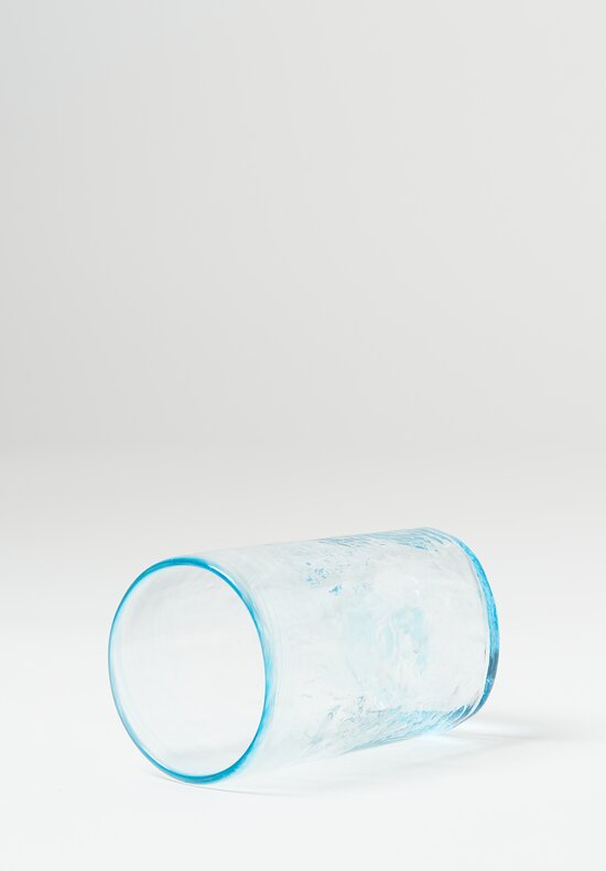 Studio Xaquixe Large Handblown Glass in Turquoise 	