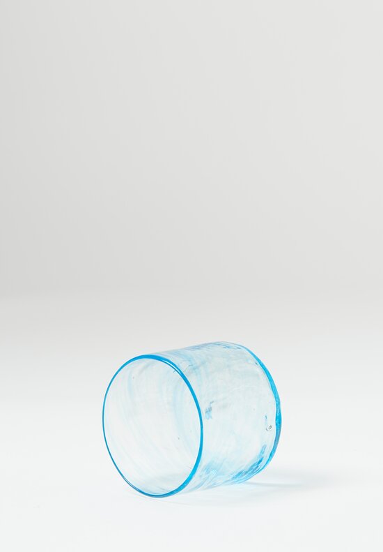 Studio Xaquixe Small Handblown Glass in Turquoise 	