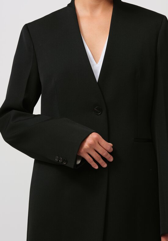 Jil Sander Wool Tailored Blazer in Black	