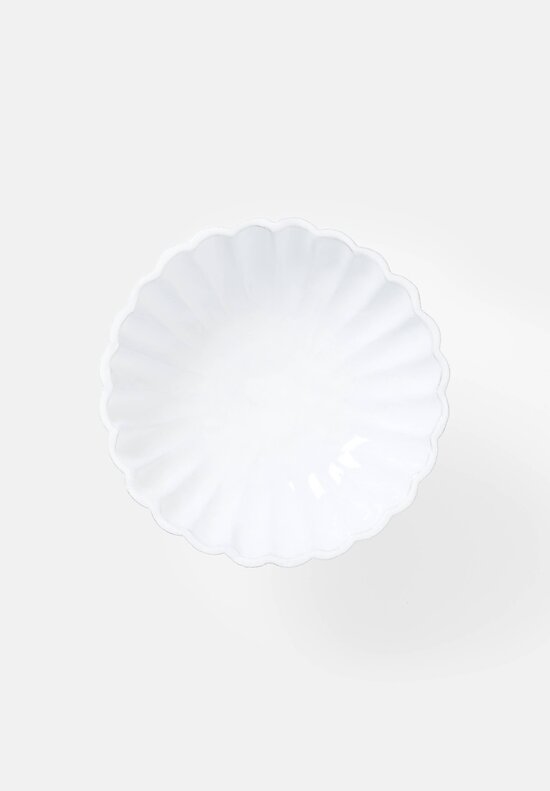 Astier de Villatte Large Peggy Bowl on Stand White	