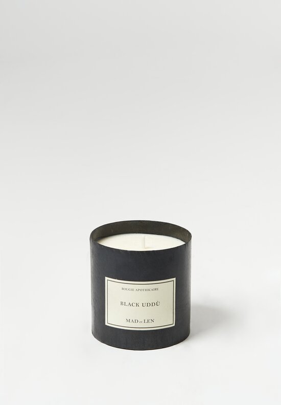 Mad et Len Handmade Apothicaire Candle in Black Uddù	