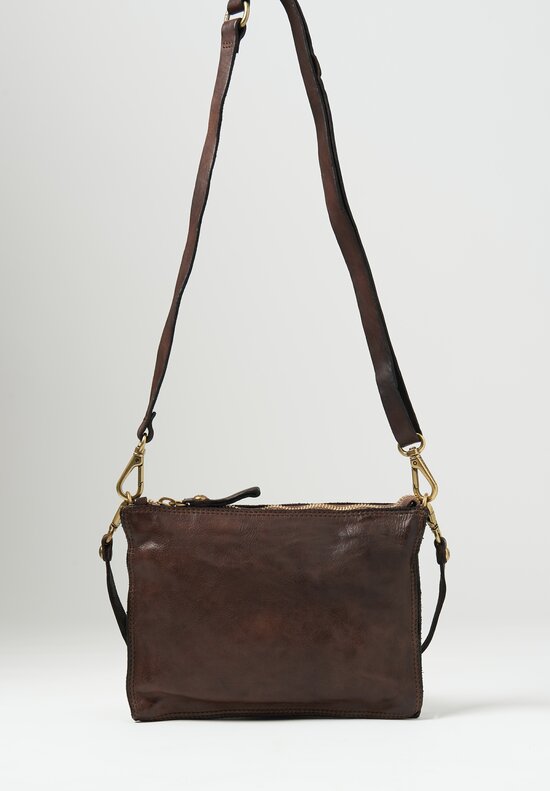 Campomaggi Leather ''Pochette'' Shoulder Bag in Moro Brown	