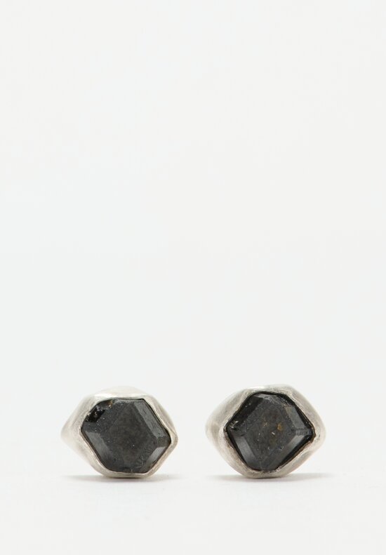 Miranda Hicks ''Little Mineral'' Black Garnet Earrings	