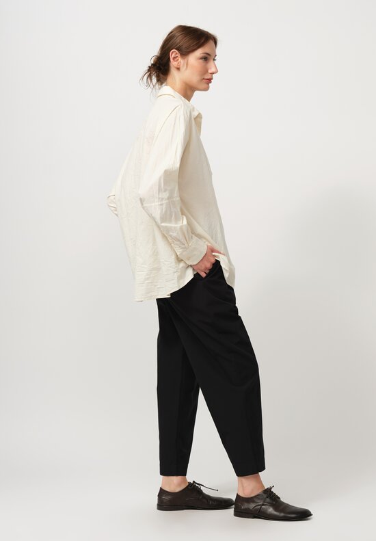 Casey Casey Long Sleeve Waga Soleil Shirt in Paper Cotton	