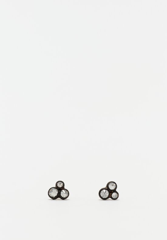 TAP by Todd Pownell 18k, 14k, Inverted White Diamond Post Earrings 0.5 to 0.65 cts	