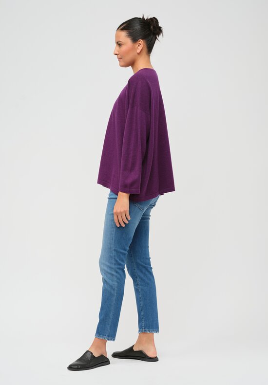 Hania New York Sasha Short Sweater in Knight Purple	