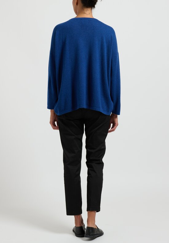 Hania New York Sasha Short Sweater in Scottish Cashmere in Noss Blue